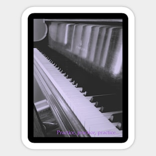 Mom's piano Sticker